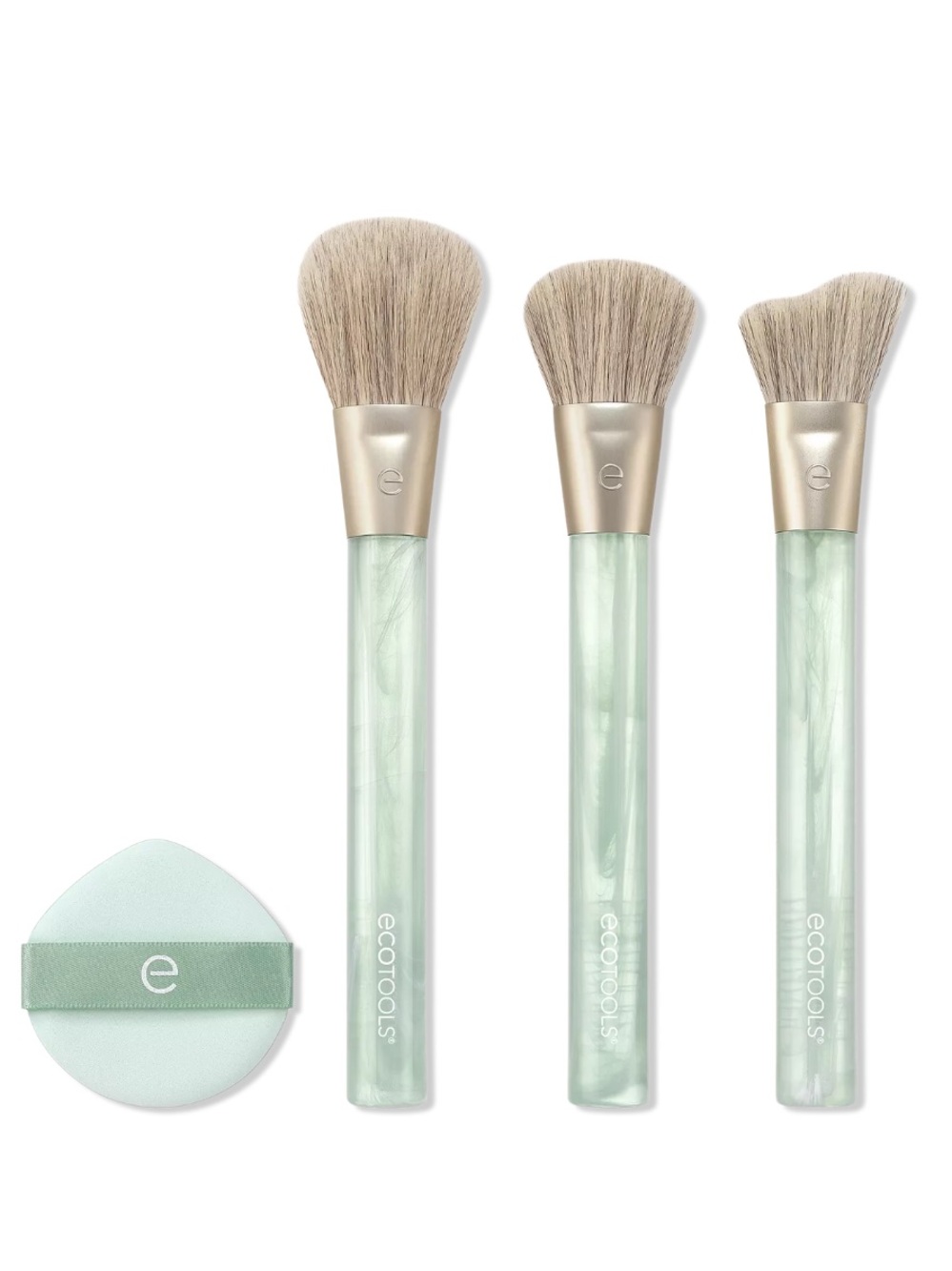 EcoTools ‘Tis The Sea-Son Brush + Puff Four Piece Gift Set BRAND NEW IN BOX